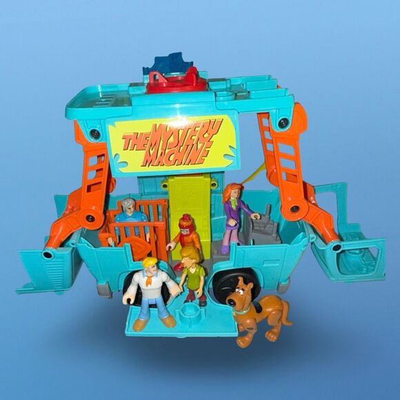 FP Imaginext Scooby-Doo Haunted Ghost Town, Transforming Mystery Machine Figures - Picture 15 of 16